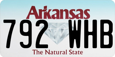 AR license plate 792WHB