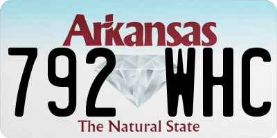 AR license plate 792WHC