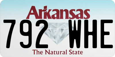 AR license plate 792WHE