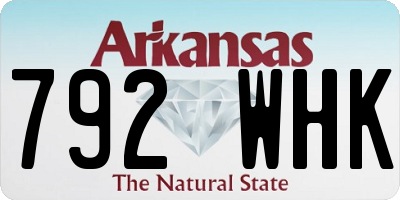 AR license plate 792WHK