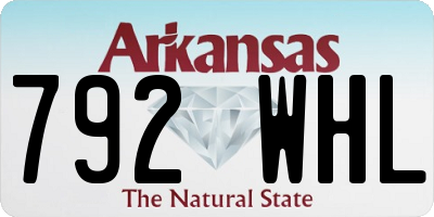 AR license plate 792WHL