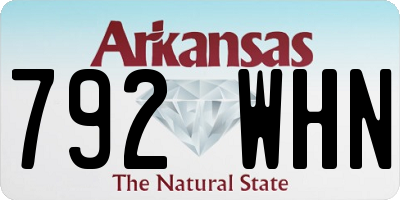 AR license plate 792WHN