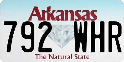 AR license plate 792WHR