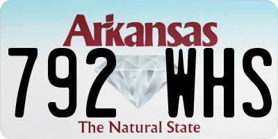 AR license plate 792WHS