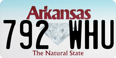 AR license plate 792WHU