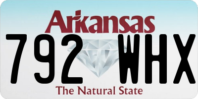 AR license plate 792WHX