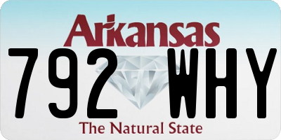 AR license plate 792WHY