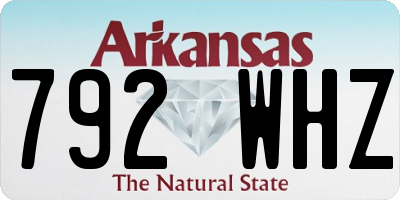 AR license plate 792WHZ