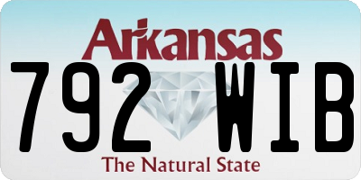 AR license plate 792WIB
