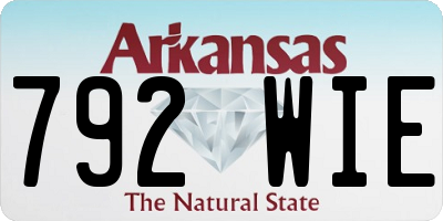 AR license plate 792WIE