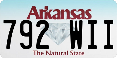 AR license plate 792WII