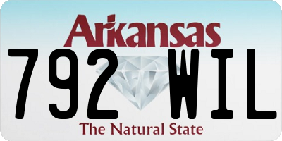 AR license plate 792WIL