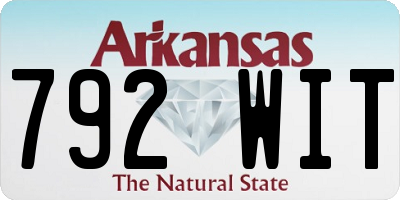 AR license plate 792WIT