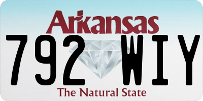 AR license plate 792WIY