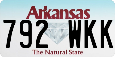 AR license plate 792WKK