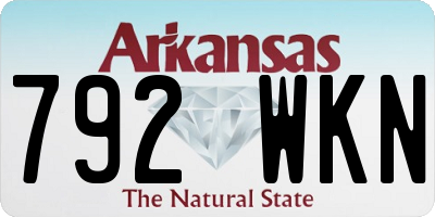 AR license plate 792WKN
