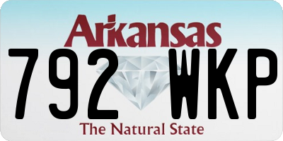 AR license plate 792WKP
