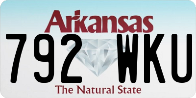 AR license plate 792WKU