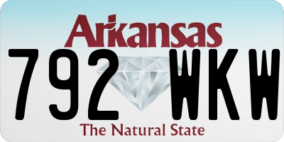 AR license plate 792WKW