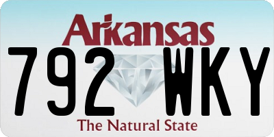 AR license plate 792WKY