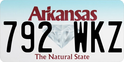 AR license plate 792WKZ