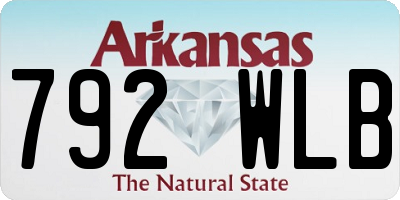 AR license plate 792WLB