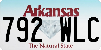 AR license plate 792WLC