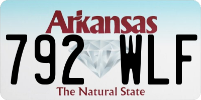 AR license plate 792WLF