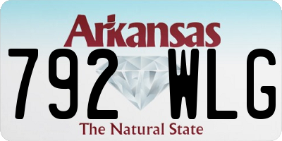 AR license plate 792WLG