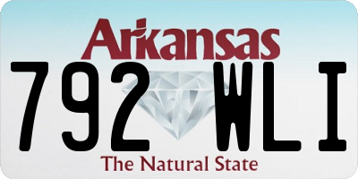 AR license plate 792WLI