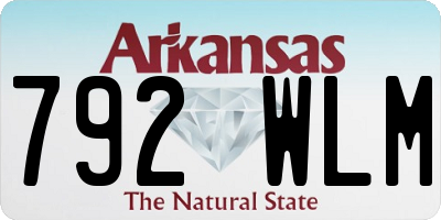 AR license plate 792WLM
