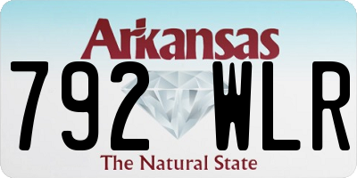 AR license plate 792WLR