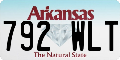 AR license plate 792WLT
