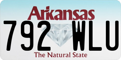 AR license plate 792WLU