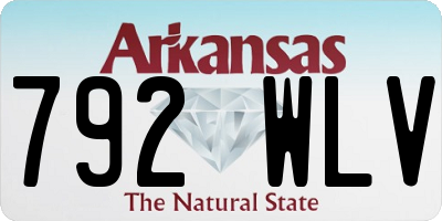 AR license plate 792WLV