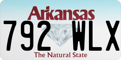 AR license plate 792WLX