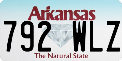 AR license plate 792WLZ