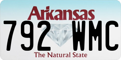 AR license plate 792WMC