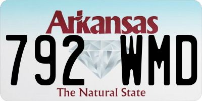 AR license plate 792WMD