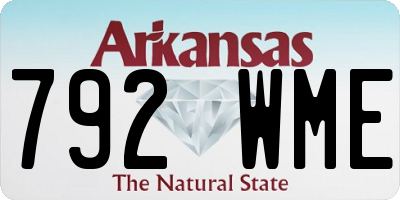 AR license plate 792WME