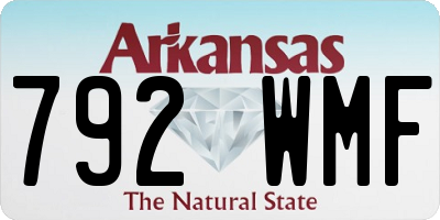 AR license plate 792WMF