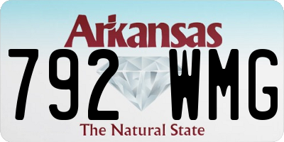 AR license plate 792WMG