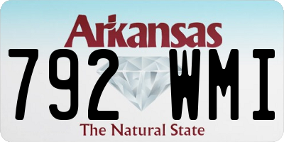 AR license plate 792WMI