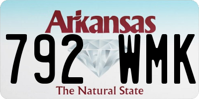 AR license plate 792WMK