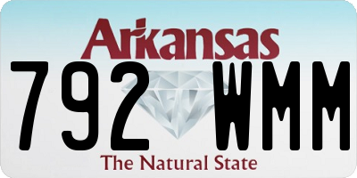 AR license plate 792WMM