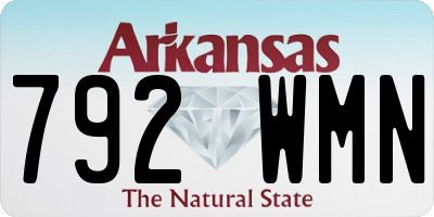 AR license plate 792WMN