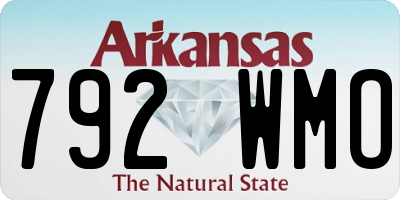 AR license plate 792WMO