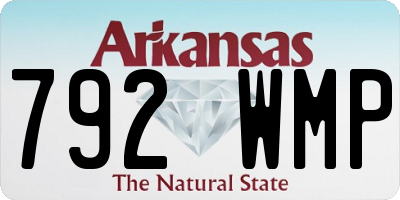 AR license plate 792WMP