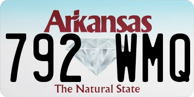 AR license plate 792WMQ