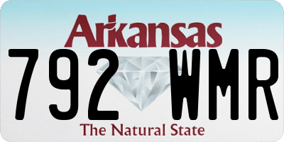 AR license plate 792WMR